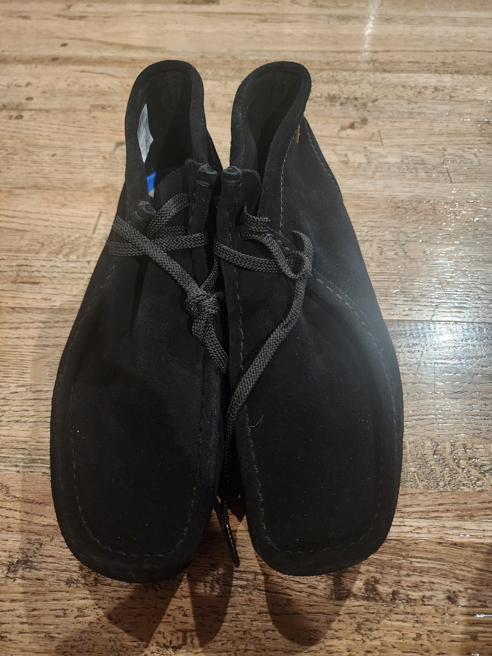 Clarks Men's Shacre Boots Dark Black Suede